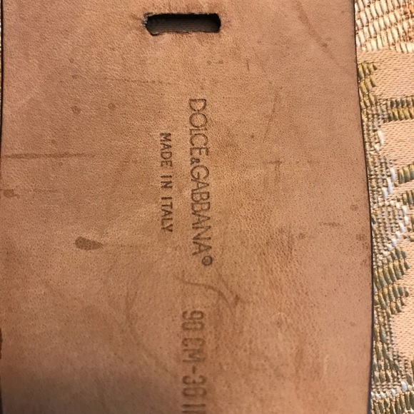 Dolce & Gabbana Belt Black, Gold Hardware, Size 36 - Picture 9 of 17